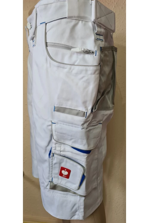 Pantalón corto Engelbert Strauss Motion 2020 - blanco-azul