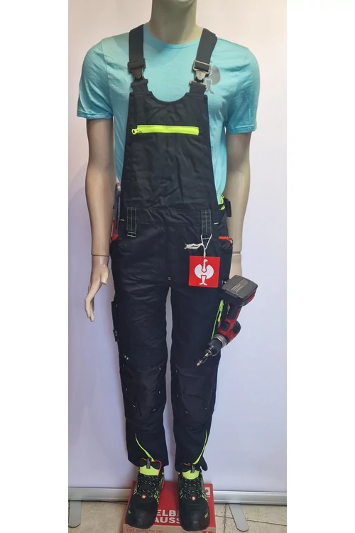 Pantalón de brida Engelbert Strauss Motion 2020 negro-limón-naranja