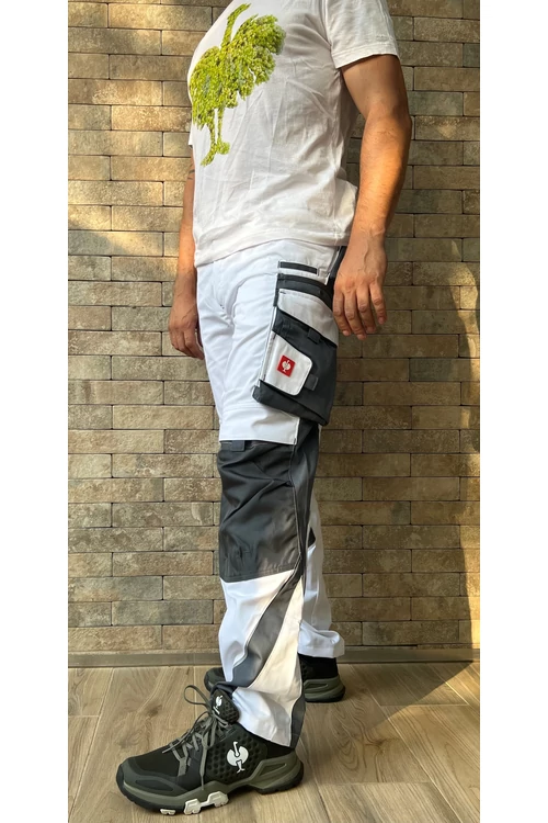 Pantalón Engelbert Strauss e.s MOTION blanco-gris