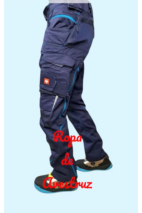 Pantalón de cintura Engelbert Strauss Motion 2020 azul oscuro-azul real