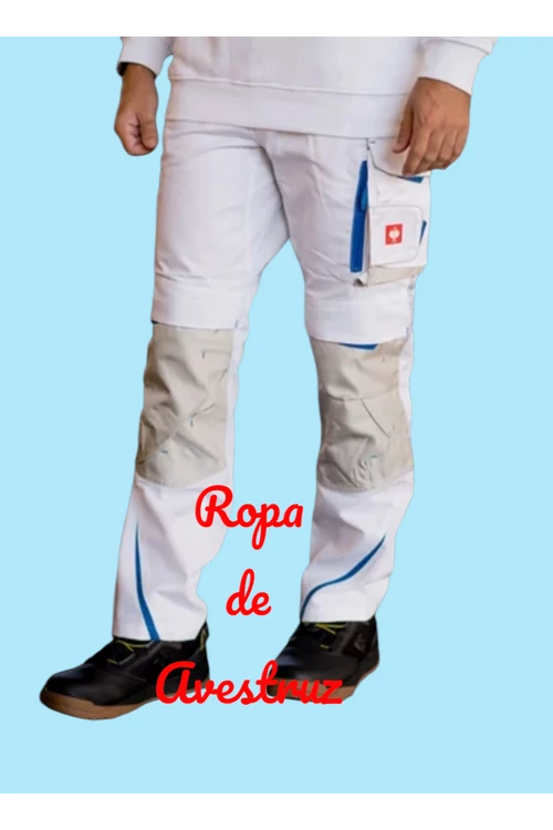 Pantalón de cintura Engelbert Strauss Motion 2020 blanco-azul