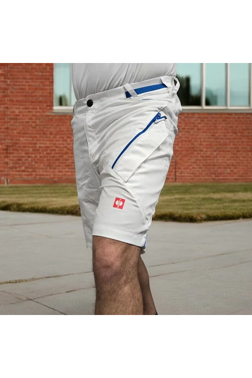 Engelbert Strauss Pantalón corto AMBITION - blanco-azul