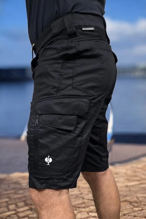 Engelbert Strauss CONCRETE LIGHT pantalones cortos - negro
