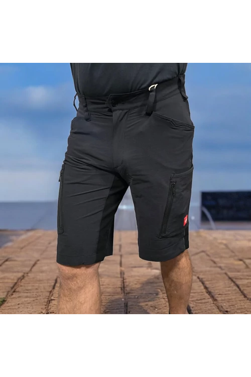 Engelbert Strauss Pantalón corto VISION Stretch - Negro