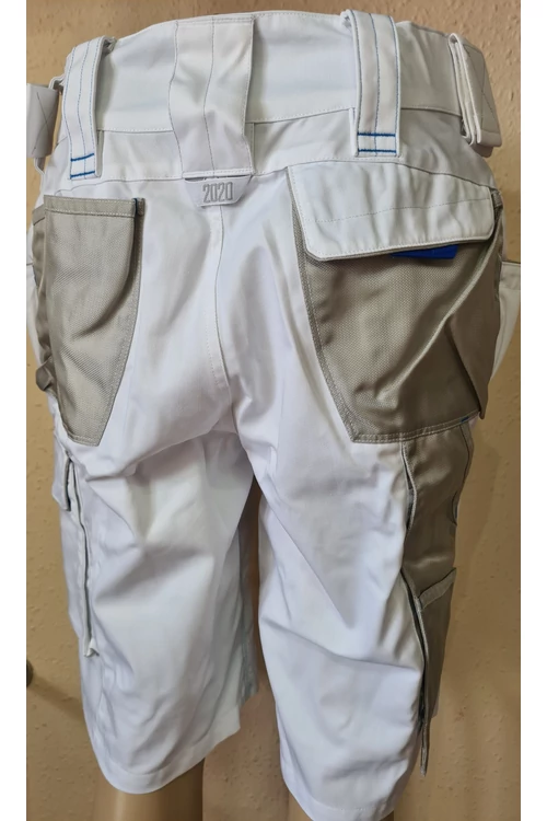 Pantalón corto Engelbert Strauss Motion 2020 - blanco-azul