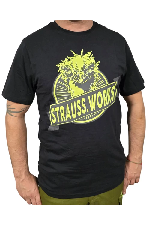 Engelbert Strauss WORKS Camiseta - negro-amarillo