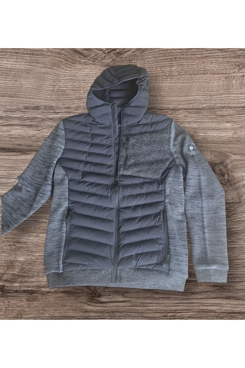 Chaqueta de punto híbrida con capucha esmotion ten